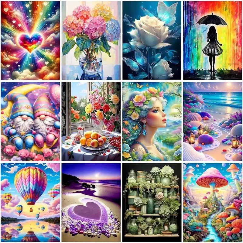 CHENISTORY Paesaggio Diamante Ricamo Punto Croce Kit Arte Fai Da Te Mestiere Pittura Diamante5D Kit Mosaico Wall Art Decorazione Della Casa