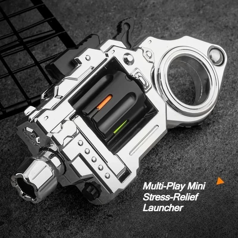 Giocattolo Revolver in Lega, Fidget Toy EDC, Divertente Mini Pistola Antistress, Modello in Metallo, Anello Pistola, Fidget Spinner, Regalo per Ragazzi