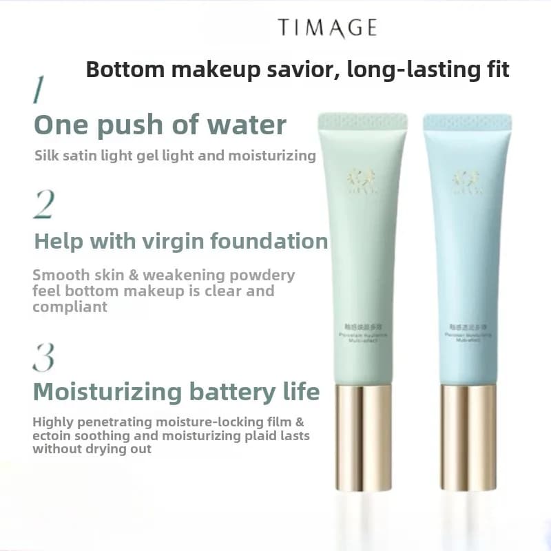 TIMAGE primer per il trucco pori invisibili illumina il tono della pelle crema per il viso nudo primer idratante crema isolante
