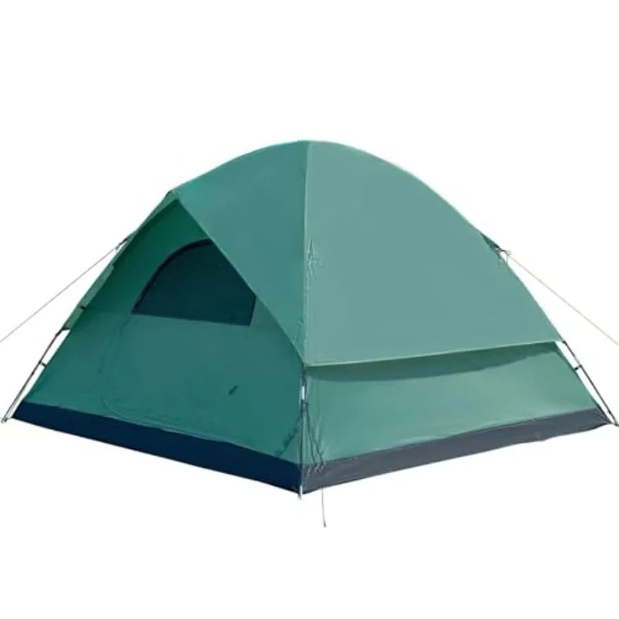 Tenda da campeggio per 2/4/6 persone, tenda a cupola con telo antipioggia rimovibile, impermeabile e antivento, tenda a doppio strato per famiglie