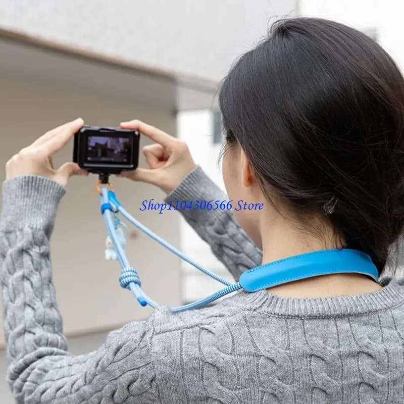 02DD Multi Functional Shoulder Strap Neck Lanyard For Action Cameras Comfortable Wear And Perfect Fit For Hiking Cycling