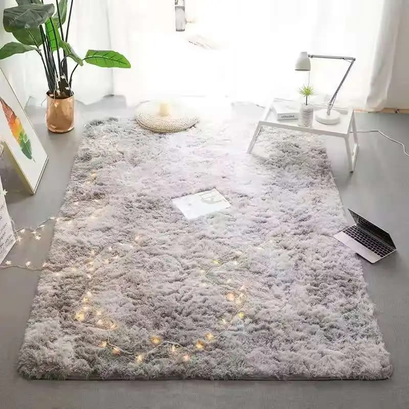 Carpet Thick New VIKAMA Tie-dye for Living Room, Plush Carpet for Children's Bedroom, Anti-slip Soft Mats for Bedside Table, Decorative Carpets for Home