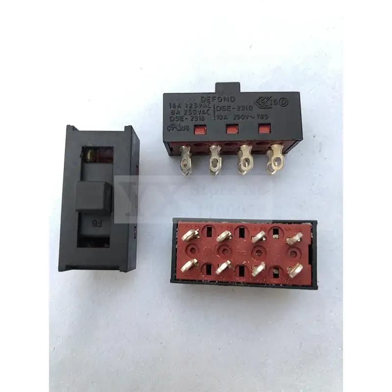 2 pcs-5 pcs DSE-2310 tip pins 8 feet 3 rows 10 a250v lever switch black sliding switch hairdryer