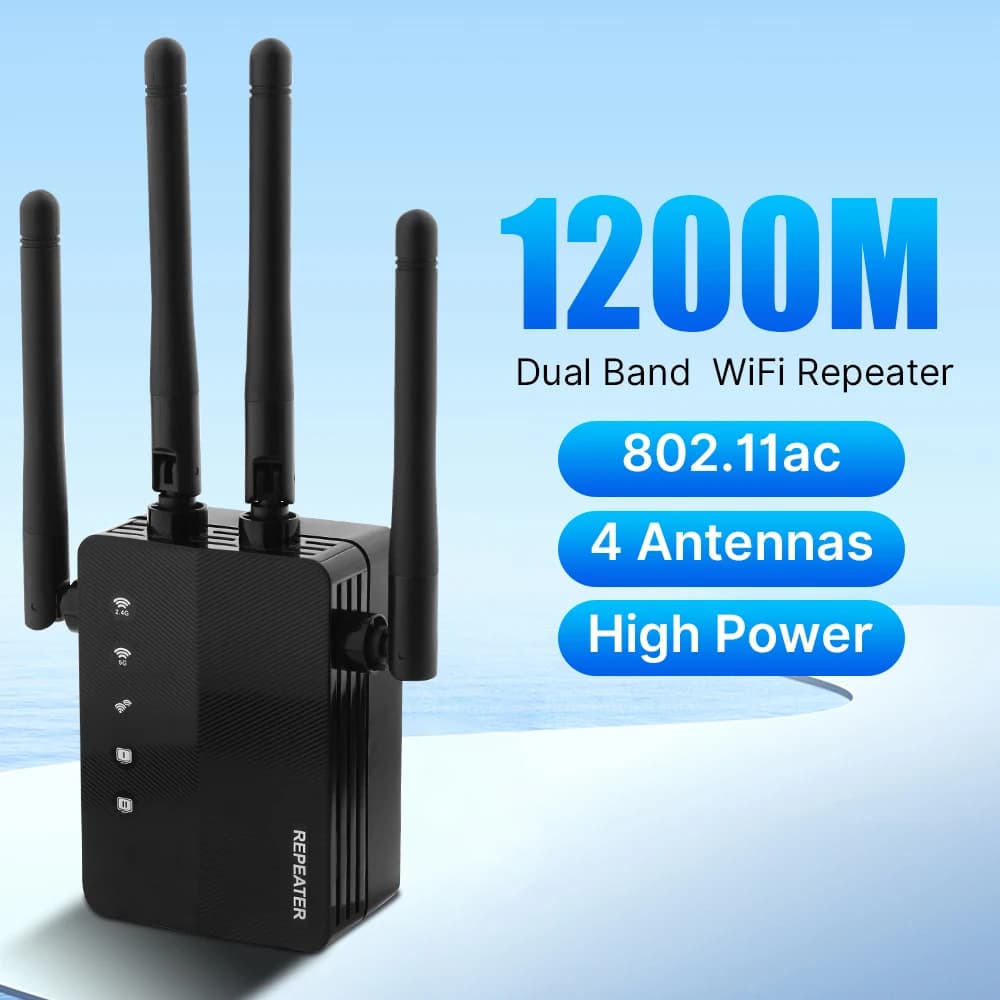 AC1200M Wifi Ripetitore Wireless Dual band 2.4G 5G WiFi Ripetitore WIFI Range Extender 802.11ac 1200M WiFi Amplificatore Router