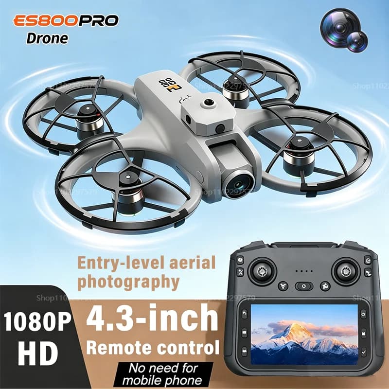 New Drone ES800PRO 360 of 2026th Drone with Rotation and Optical Flow Function, 4.3 Pneumatic Screen, 8K HD, WiFi 5G, FPV, Aeromobile Toy