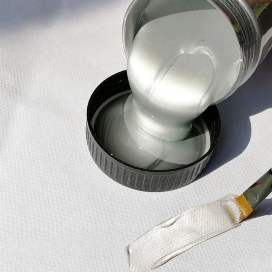 50/100/300ml Silver Acrylic Paint Metal Pearlescent Hand-painted Gypsum Glue Waterproof and Non-fading DIY Painted Paint