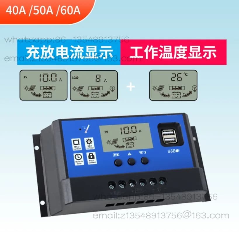 Controller solare 12v24v spot controller pannello solare universale automatico