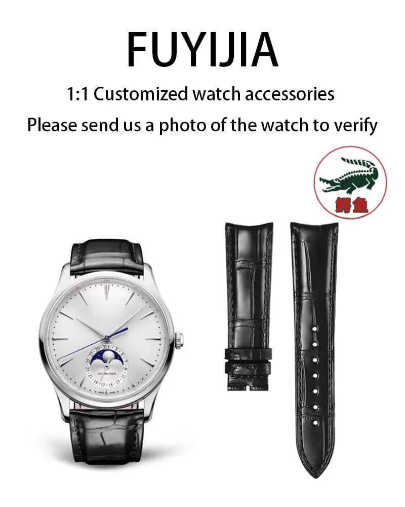FUYIJIA Custom Original Straps MASTER CONTROL Crocodile leather strap fast release 21MM * 18MM 20MM * 18MM