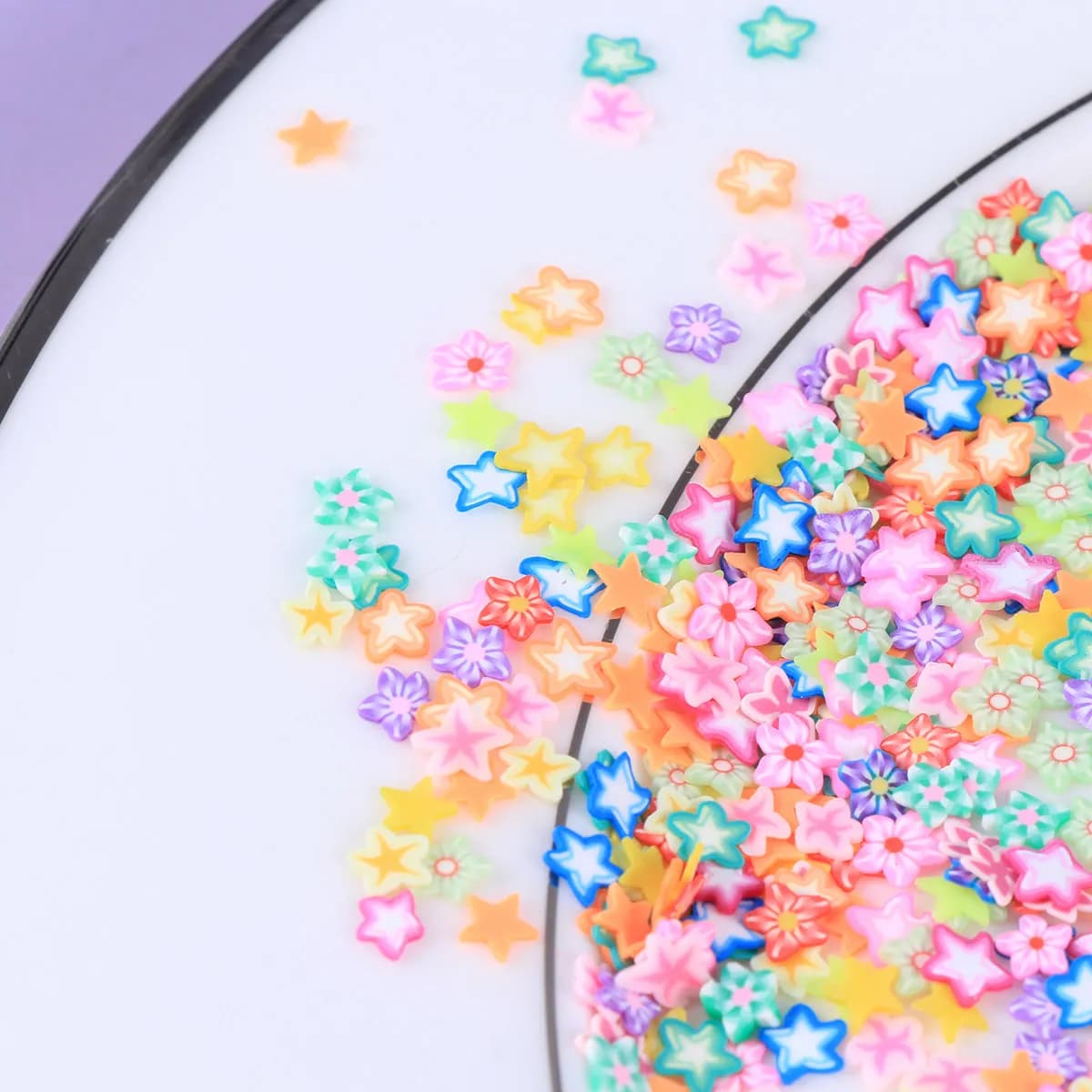 1000Pcs Nail Art Decor Beautiful Polymer Clay Slices Eco Friendly DIY Decoration for Nail Manicure Tool Accessories