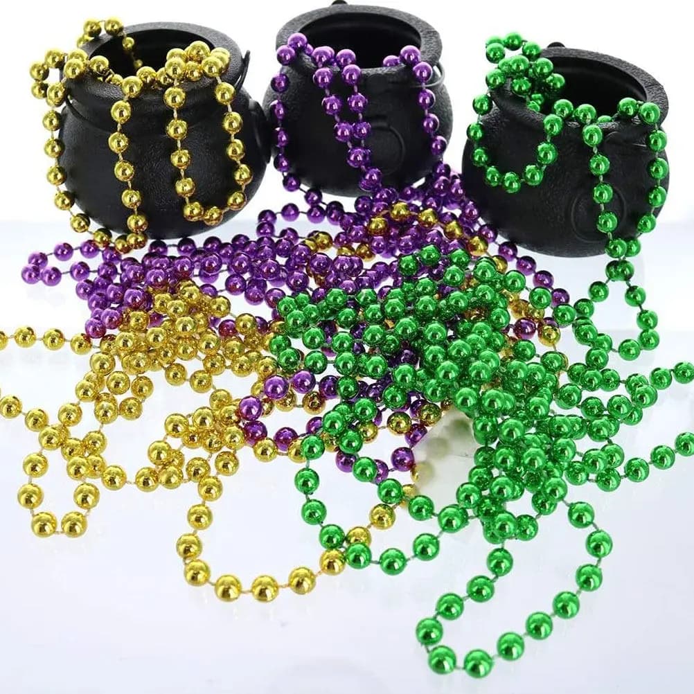 Set di 15 Collane per Feste, Collane Colorate con Perline Assortite, Decorazioni per Festival, Mardi Gras, Carnevale Messicano