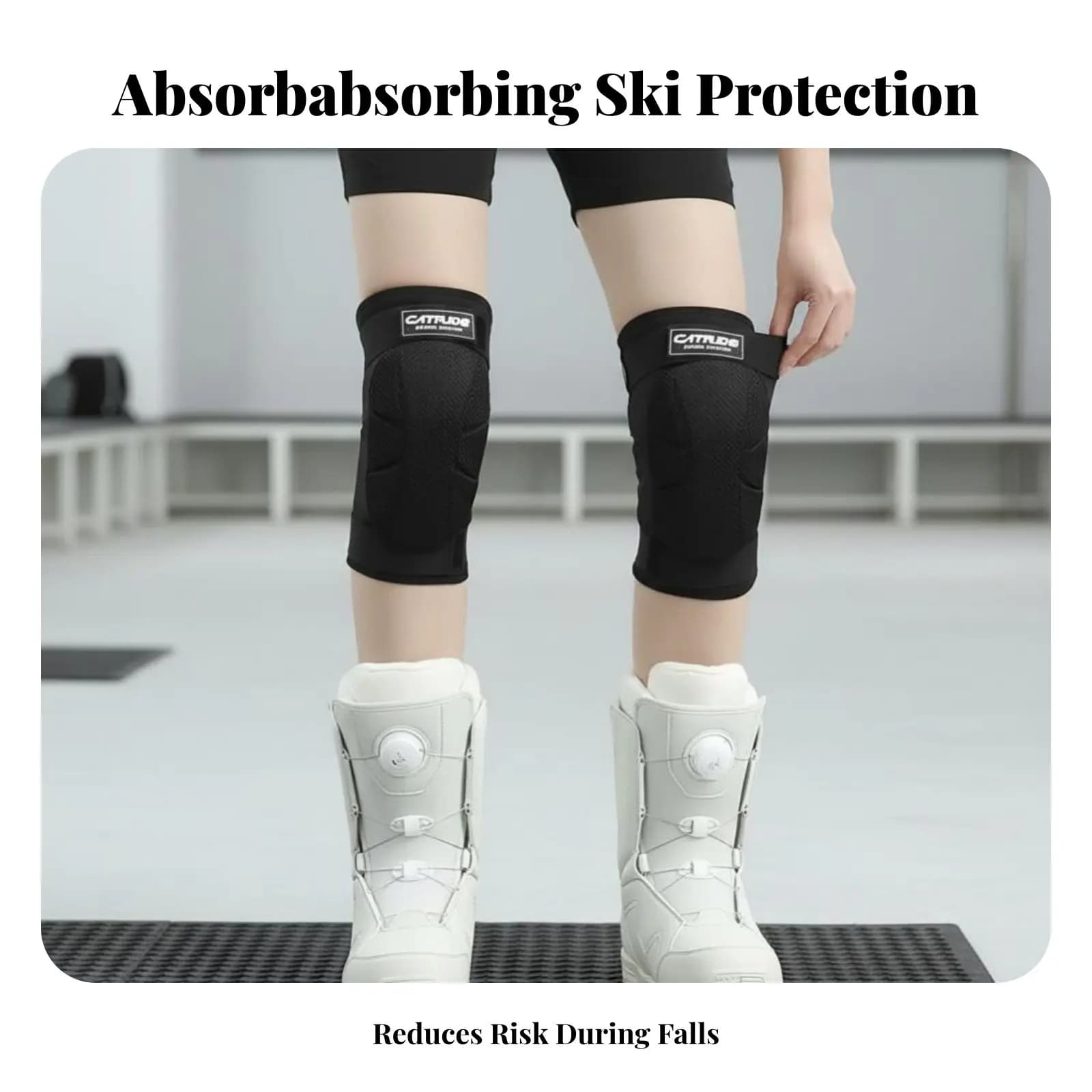 Protezione Pelvica per Sci, Ginocchiera per Adulti, Protezione Polso, Abbigliamento Interno Anti-Caduta, Set Completo, Imbottitura Assorbente Migliorata