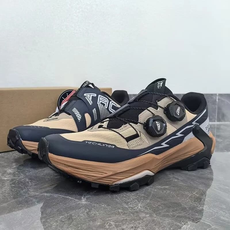 Luxury Brand Trail Running Shoes Mesh Breathable Gym Outdoor Shoes Quick Lacing Walking Jogging Shoes Hard-Wearing Running Shoe