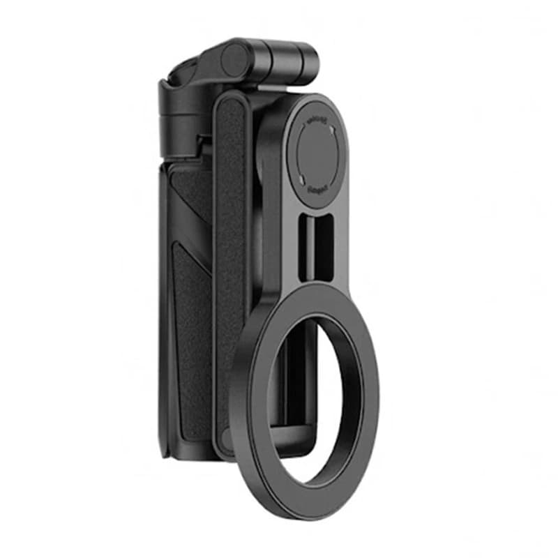 T31C-JJ03S Magnetic Phone Tripod Wireless Phone Grip Selfie Stick Desktop Tripod Remote Control For Livestreaming Black