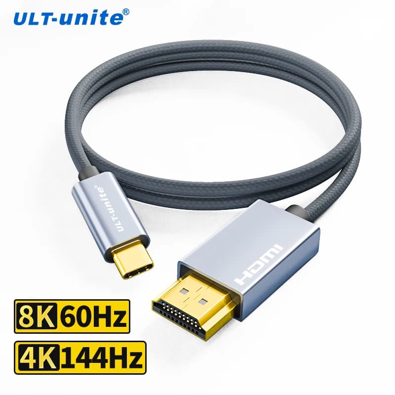 Cavo compatibile da USB C a HDMI da tipo C a HDMI 8 k60hz compatibile con Thunderbolt 3/4 per Laptop MacBook Pro iPad XPS iPhone 15
