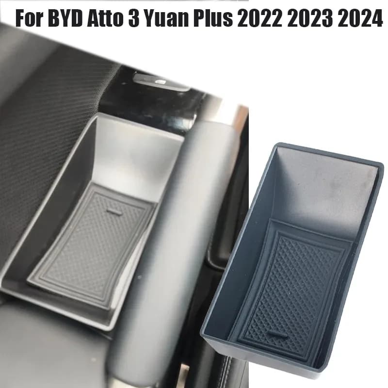 Car Front Rear Door Side Organizer Tray Storage Box For BYD Atto 3 Yuan Plus 2022 2023 2024 Car Interior Accessories