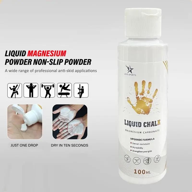 1 pcs 50/100/200 ml Gesso Liquid Sport Magnesium Powder Fitness Lifting Weights Cream Anti-slip Grip Lifting Gym