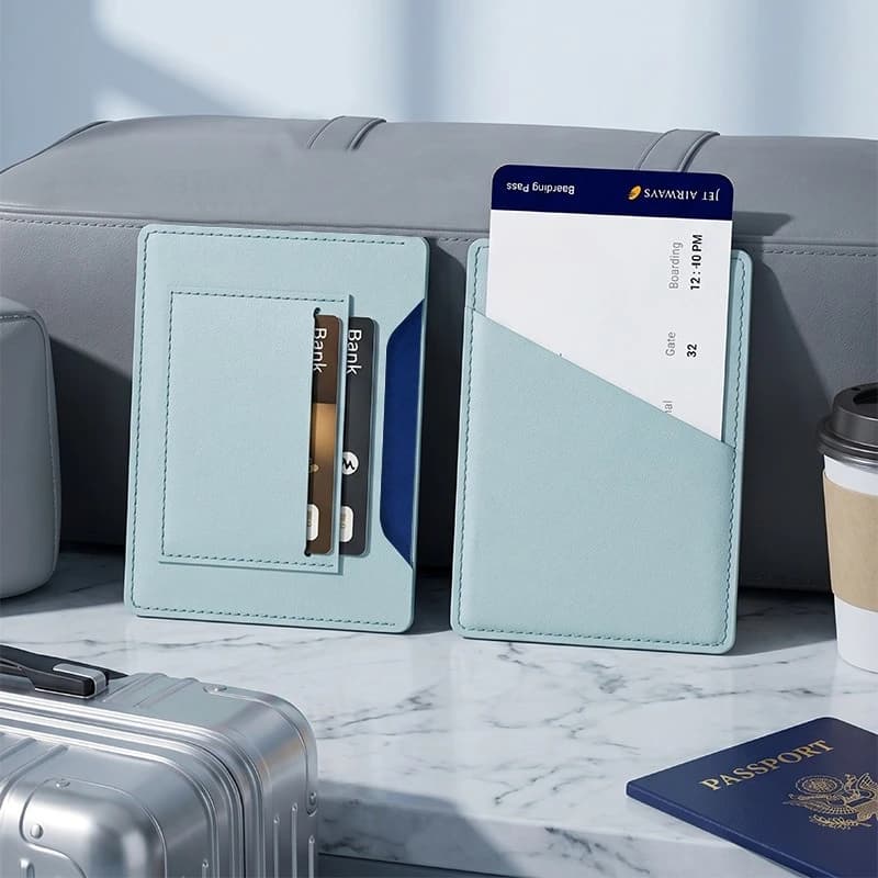 Ultra-thin PU Passport Holder Ticket Passport Covers Travel Passport Protective Cover ID Credit Card Holder Travel Accessories