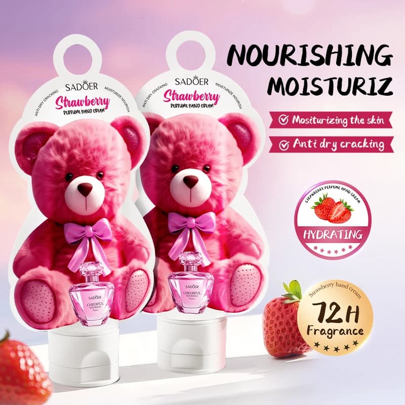 SADOER Fragola Profumo Crema Per Le Mani Idratante Nutriente Anti Rughe Idratante Simpatico Cartone Animato Mani Prodotti Per La Cura Della Pelle