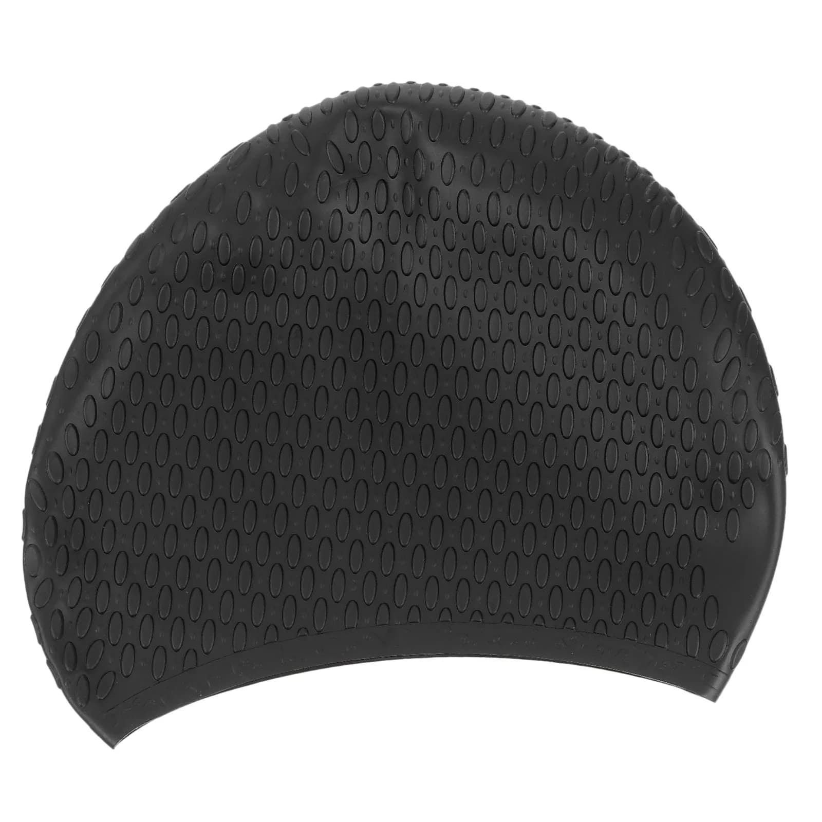 Cuffia da nuoto in silicone impermeabile elastica unisex per adulti, elegante design a goccia d'acqua, comoda e leggera, protettiva per la testa