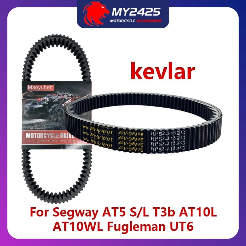 Cinghia di trasmissione in materiale Kevlar+EPDM per Segway AT5 S/L T3b AT10L AT10WL Fugleman UT6 E01-E000001-000-00 RP52-4182-C LU104072
