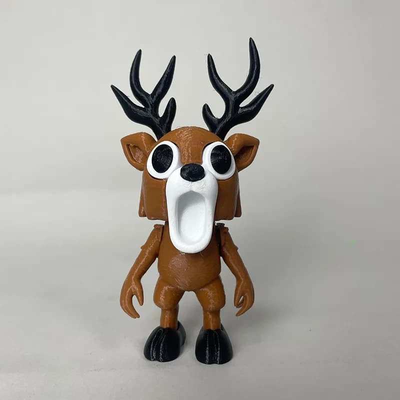 99 Nights in The Forest Statuette Stampate in 3D, Giocattoli 99 Nights, Action Figure Horror con Cervo e Gufo per Ragazzi e Ragazze, Regali di Compleanno, Decorazione per la Camera
