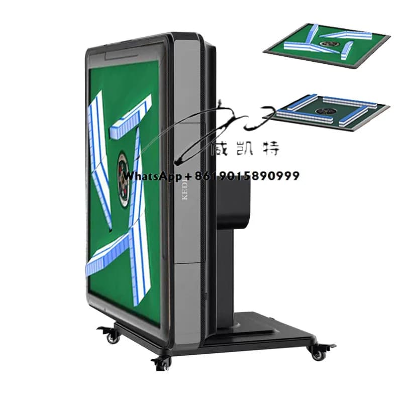Tavolo Mahjong automatico pieghevole 2 in 1 Majhong American Mah Jong Meeting all'ingrosso con copertura superiore delle ruote delle piastrelle numerate