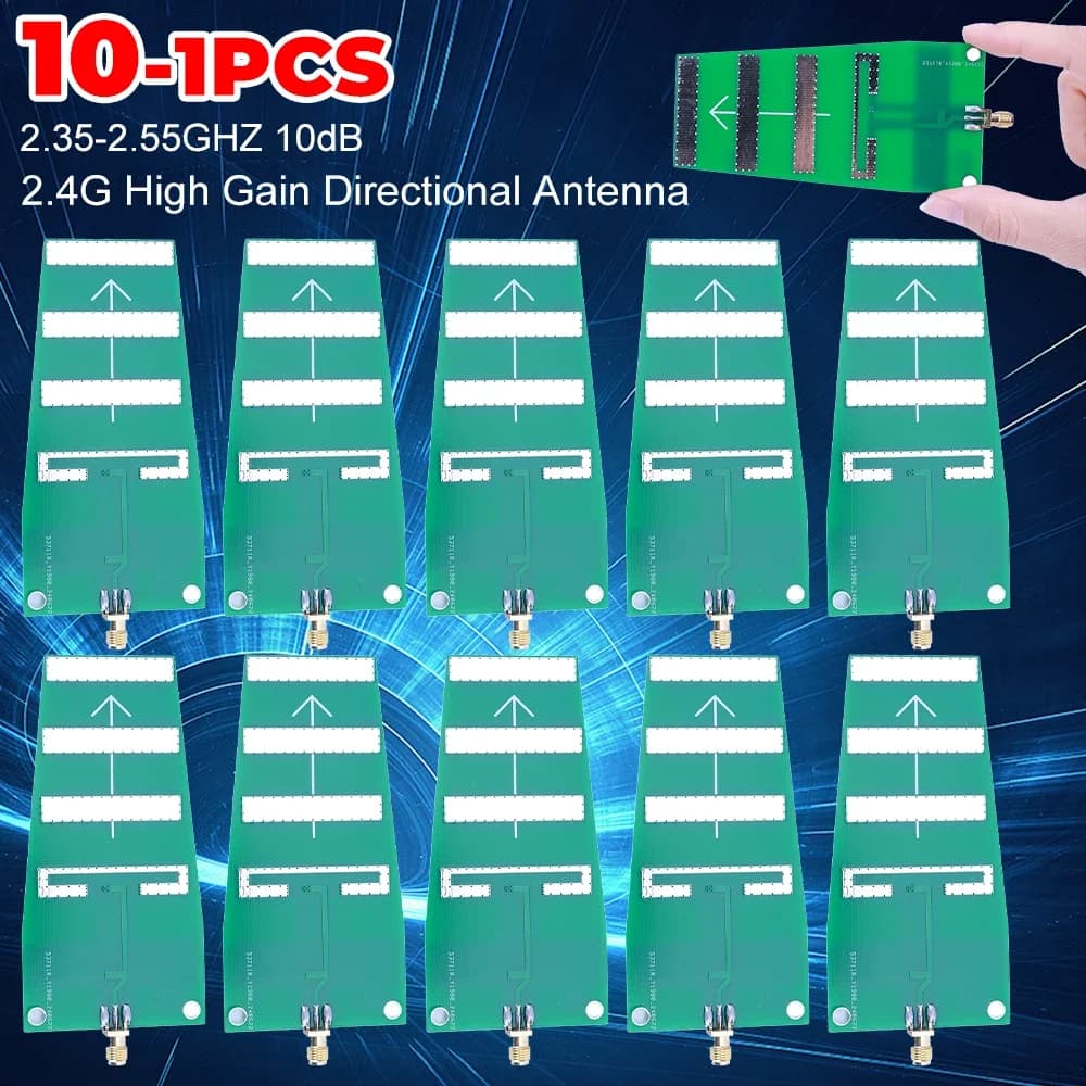 10-1PCS 2.4G Antenna ad alto guadagno 10DB Antenna direzionale di trasmissione dell'immagine 416 Antenna WIFI Antenna direzionale Yagi per Yagi