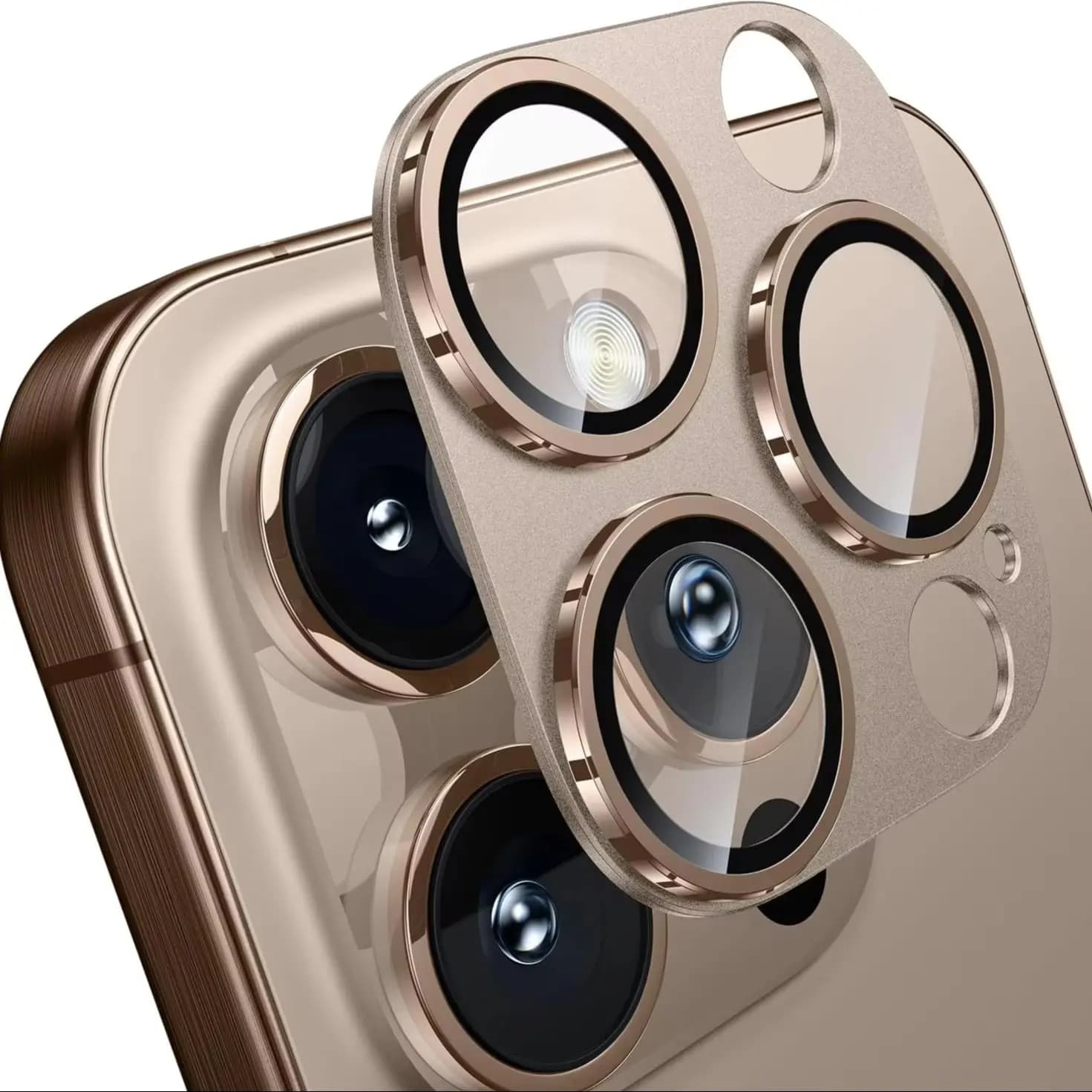 Camera Lens Protector for iPhone 16 Pro Max 17 Air 15 Plus 14 13 Mini 16Pro Metal Tempered Glass Phone Protection Accessories