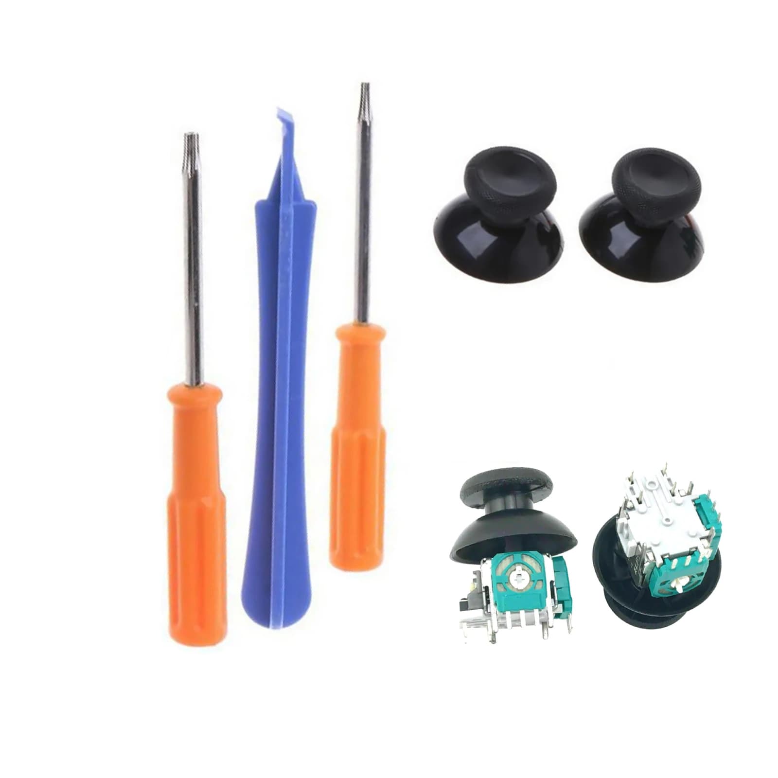 Kit di strumenti per parti di riparazione di ricambio per joystick 3D con pollice analogico per accessori per console controller Xbox One