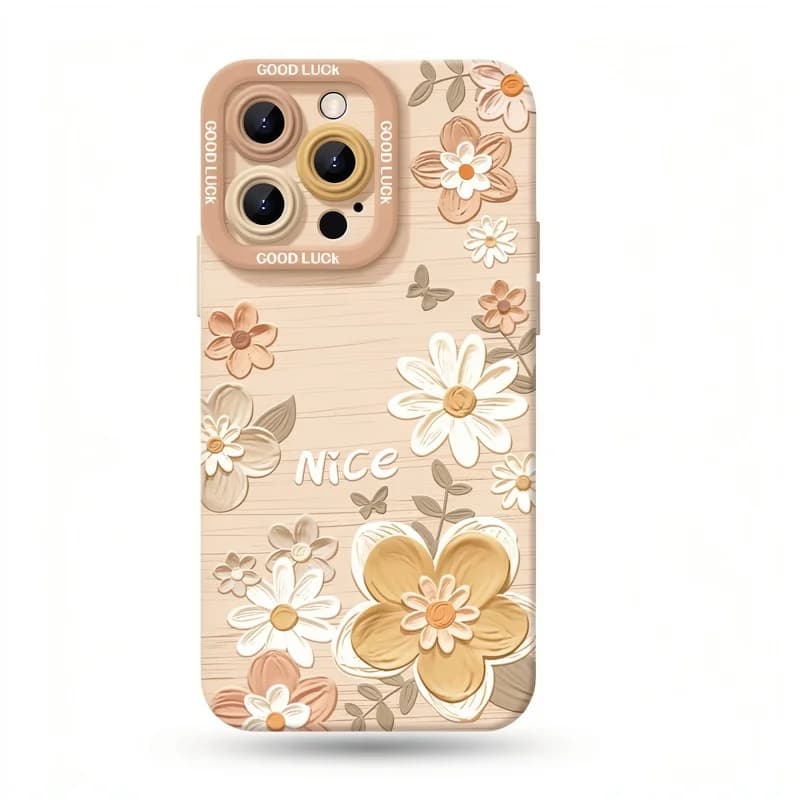 Oil painting floral pattern phone case suitable for iPhone 17 16 15 14 13 12 11 Pro/Max/Plus anti drop and shockproof back cover