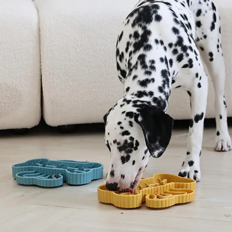 Alimentatore lento per cani Ciotola Ventosa Dispenser di cibo per animali domestici Alimentatore lento per cani antisoffocamento per la stimolazione mentale Addestramento del cucciolo senior