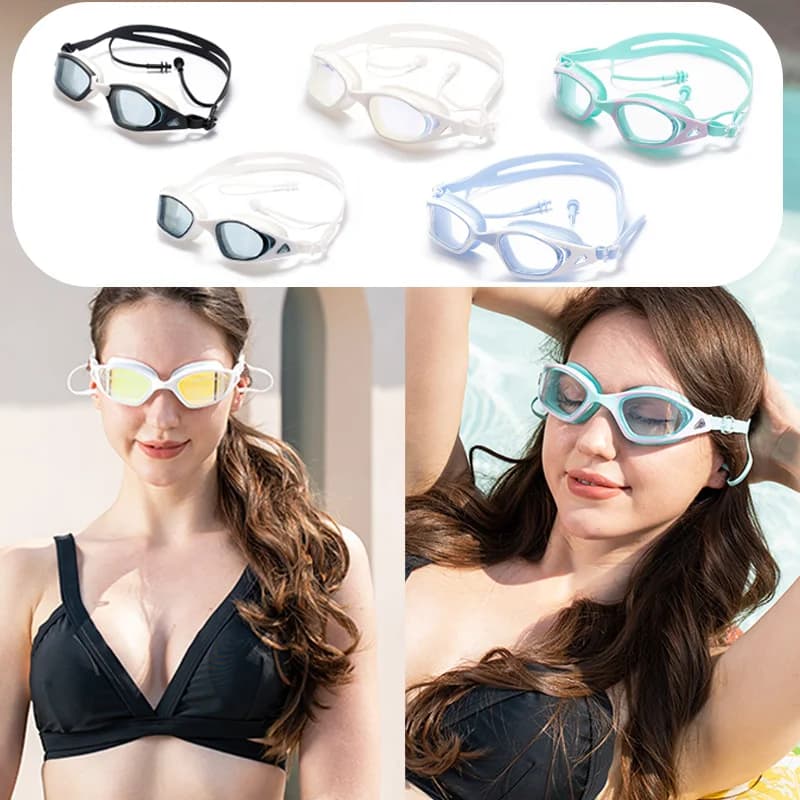 Swimwear Adult swimwear Single-piece ear plugs Galvanotecnica Anti-snatching High-definition swimwear