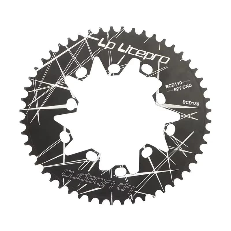 Bicicletta ellittica incatenare BCD110/BCD130mm 2 in 1 bici da strada bici pieghevole universale per anello catena brompton 52T 54T 56T 58T 60T