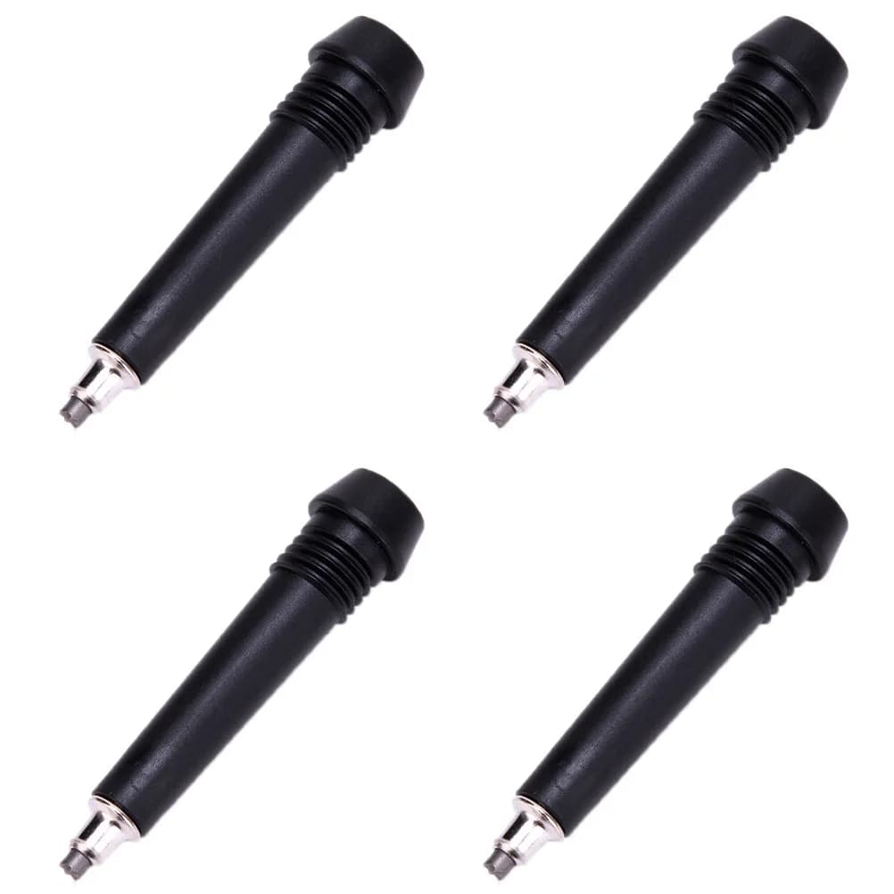 4Pcs Tungsten Steel Trekking Pole Tips Heavy-Duty Skid-Resistant Walking Stick Protectors for Hiking Climbing Outdoor Trekking