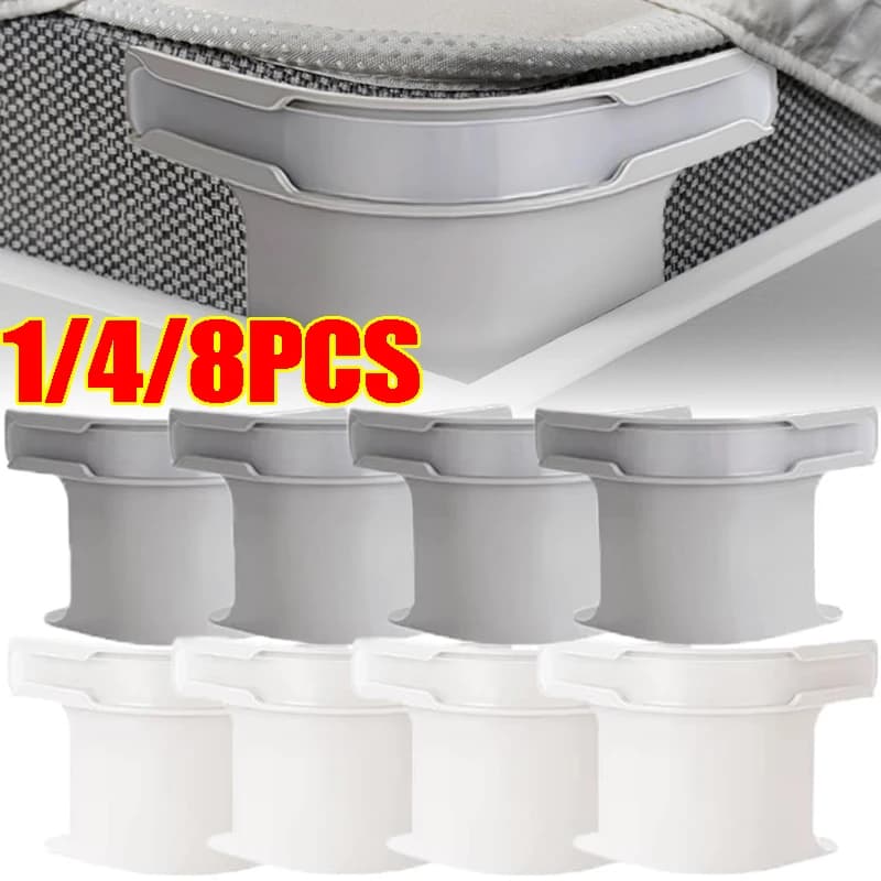 8/1PCS Lenzuolo angolare per letto pesante Pinze Cinghie Lenzuolo invisibile Copripiumino Supporti di fissaggio antiscivolo Cinghie per materasso per culla