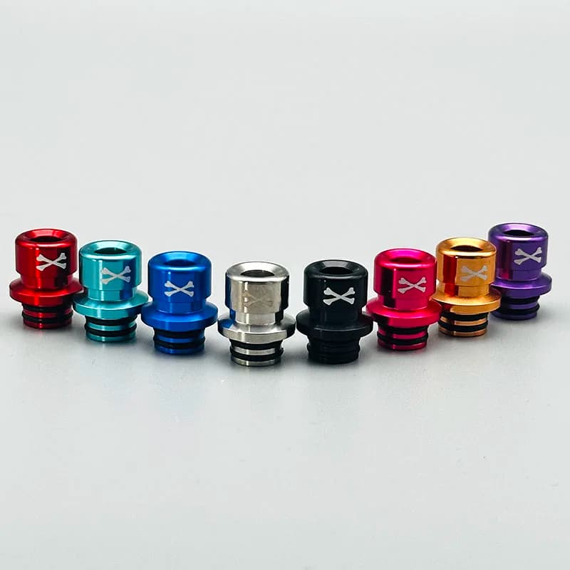 vape 510 Drip Tip Bone x Style Materiale in alluminio Bocchino 5,2 mm Diametro interno per Dotaio V1 V2 Mod Box Vape Accessori