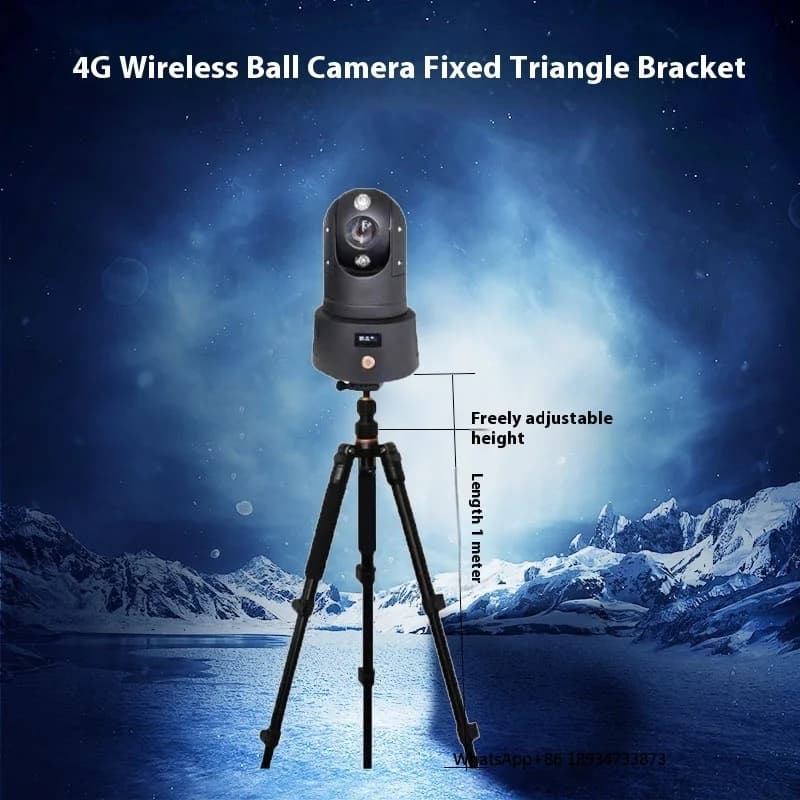 Staffa di installazione per treppiede con sfera di controllo 4G con vassoio, telecamera di controllo di emergenza accovacciata mobile montata su veicolo