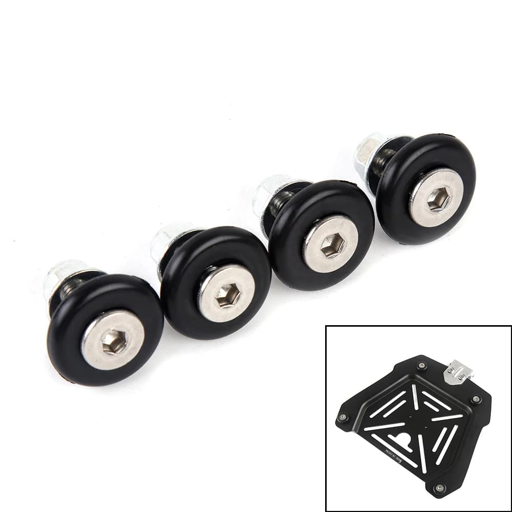 4 pz/set moto portapacchi posteriore coda Top Box casco tronco staffa piastra di Base boccola Pad fibbia distanziali accessori motore