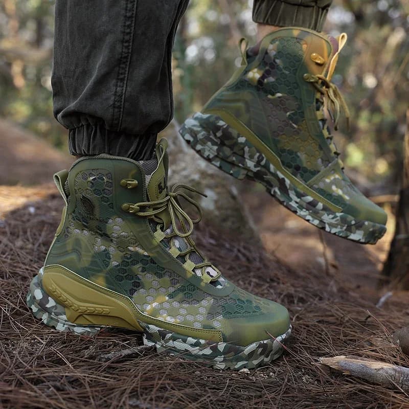 Men Hiking Shoes Comfortable Men Boots Outdoor High-top Boots Wear-resistant Breathable Casual Sports Shoes Men Ankle Boots