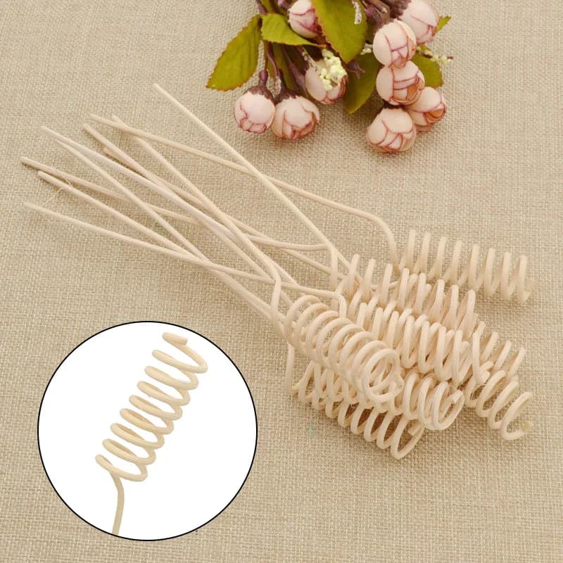 10 Diffusori di fragranze in rattan curvo lungo per la diffusione di oli essenziali in bagno, camera da letto, ufficio e arredamento del negozio