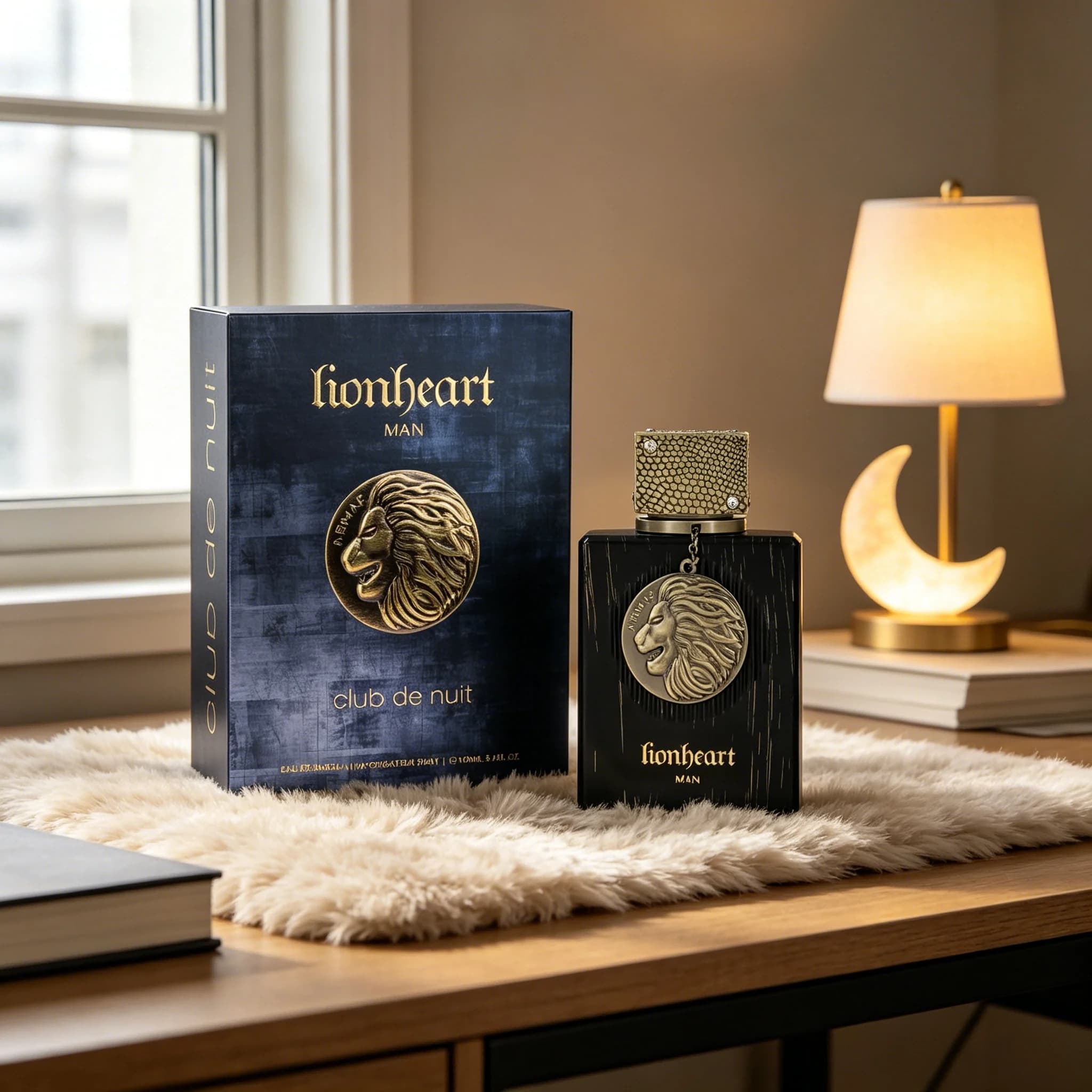Armaf Club De Nuit Lion Heart EDP SPR 3.4 Floz Fresh and Duration fragrance with Menta, Oud and Musk Notes, Ideal Gift