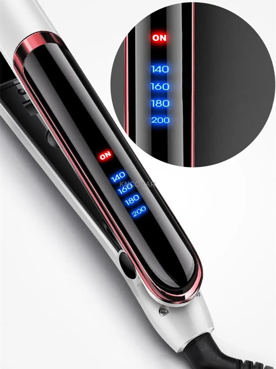 Steak for smooth hair smooth female hair curly fringe double use artifact straightening buckle rod to curl hair