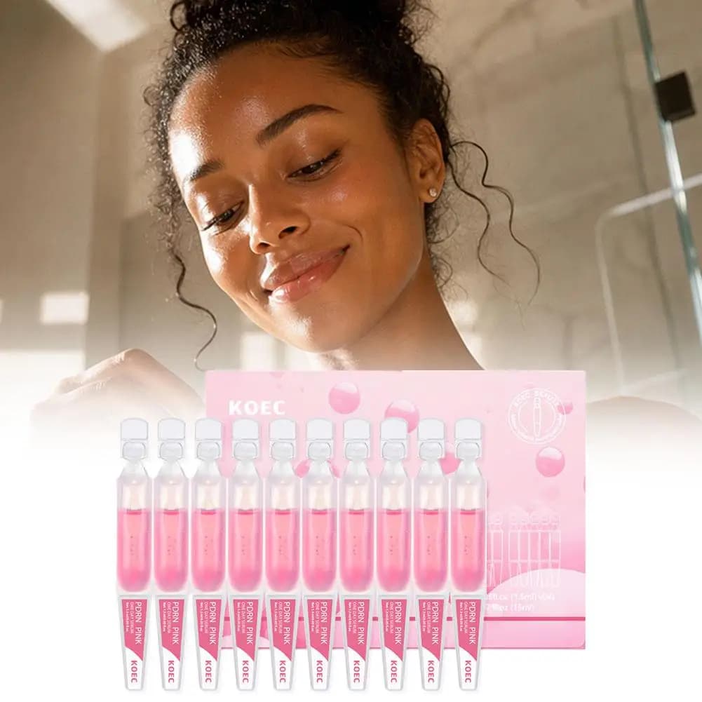Collagen High Purity Serum Set 10pcs PDRN PINK ONE DAY SERUM Stable Effective Fast Absorption Deep Nourishing Disposable Essence