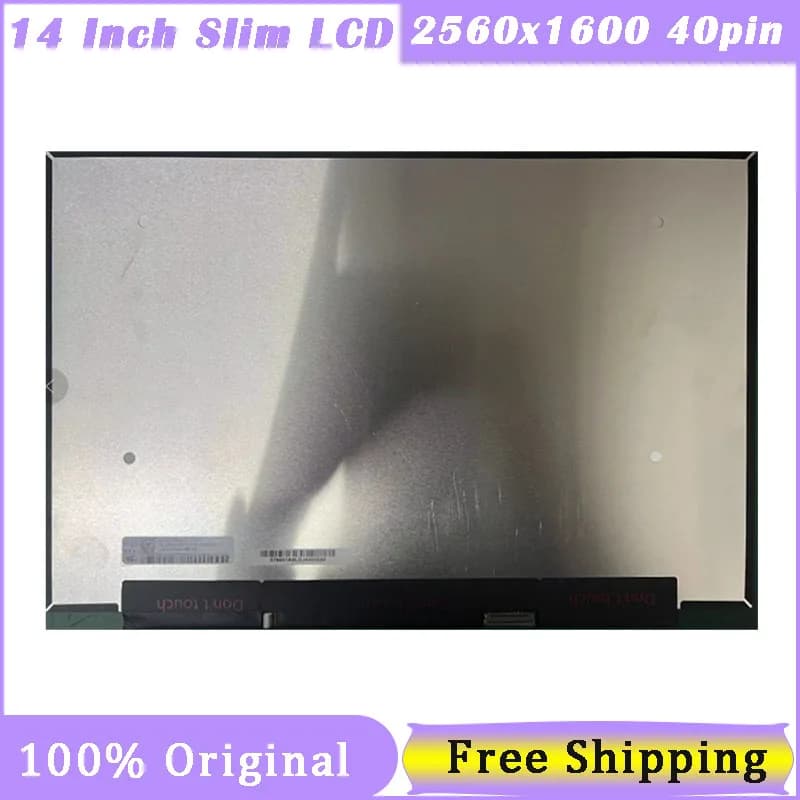 Schermo LCD sottile per laptop da 14 pollici NE140QDM-NX1 NE140QDM-NX2 2560x1600 2K 16:10 40 pin EDP