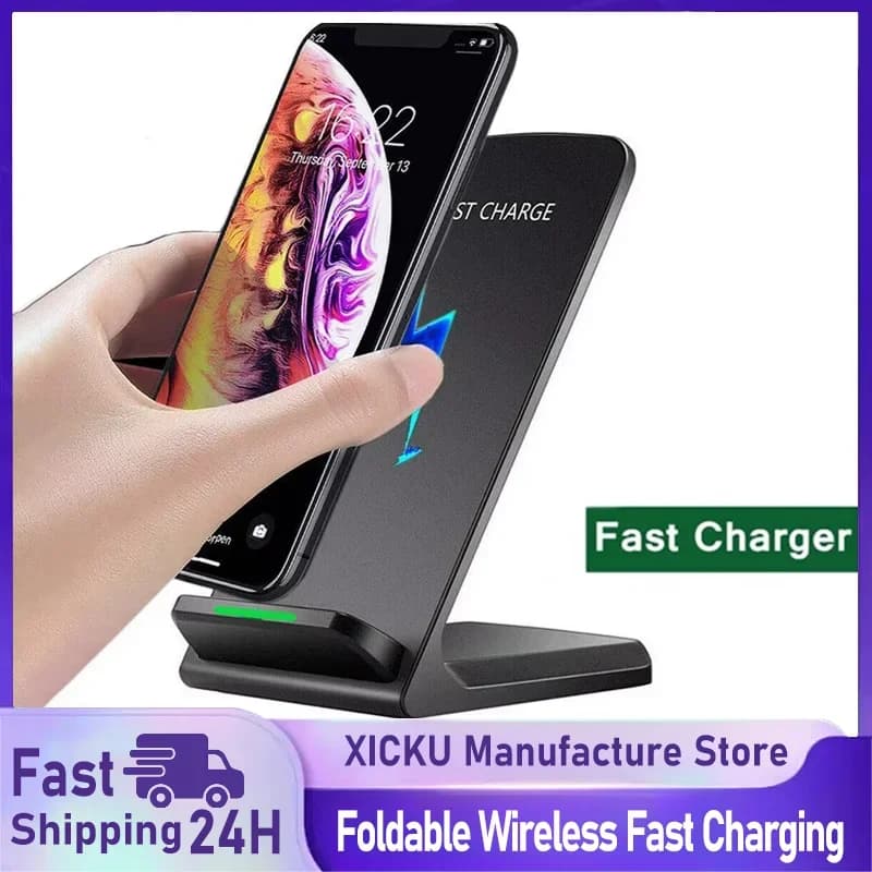 Fast Wireless Charging Base for iPhone 17 16 15 14 13 Pro Samsung Xiaomi - Fast Induction Charger