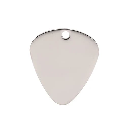 Nuova Collana con Plettro per Chitarra in Argento, Collana con Plettro e Catena