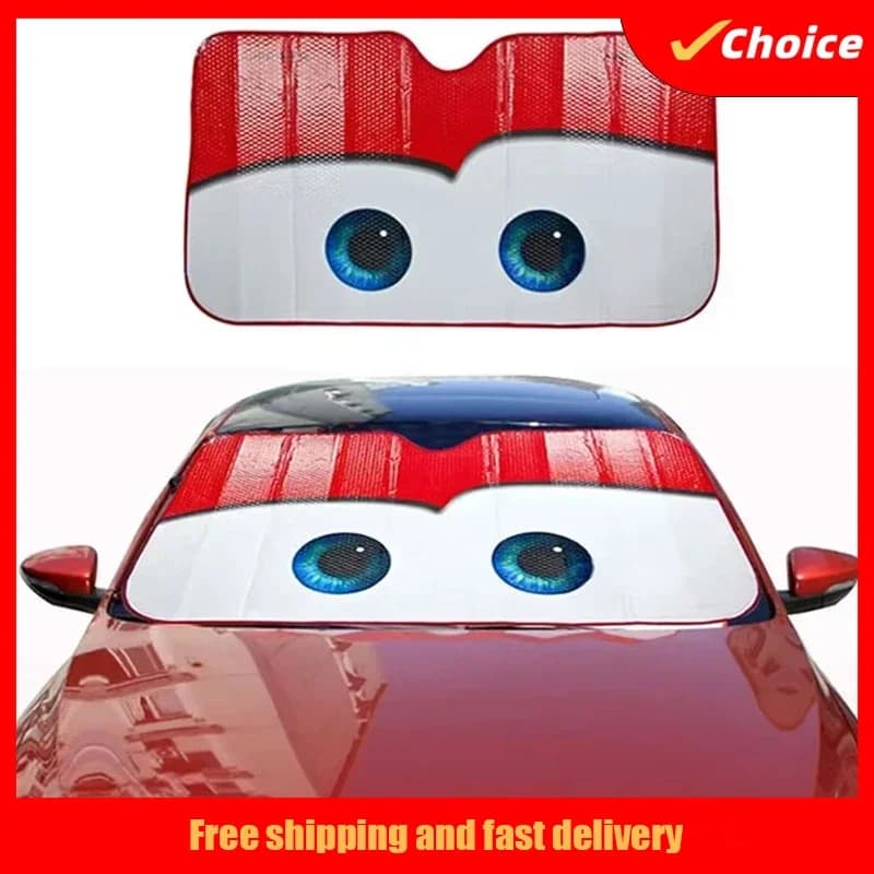 Nuovo carattere dell'auto Protezione solare 4 colori Occhi Parabrezza riscaldato Copertura parasole Parasole Auto Visiera parasole Parabrezza Coperture per auto