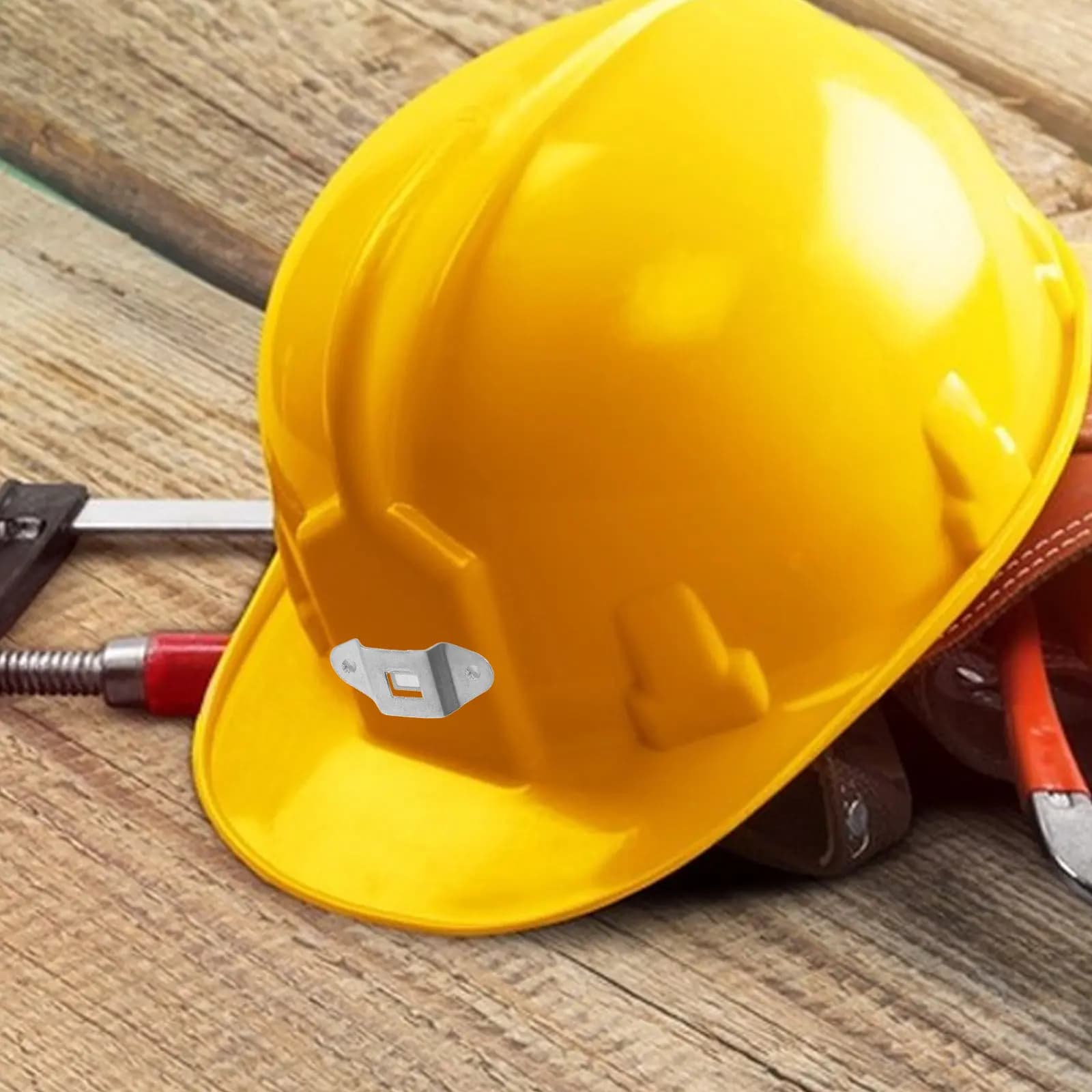 1Set Detachable Hard Hat Headlamp Clips Lightweight Light Holder for Mining Construction Industrial Safety Hard Hat
