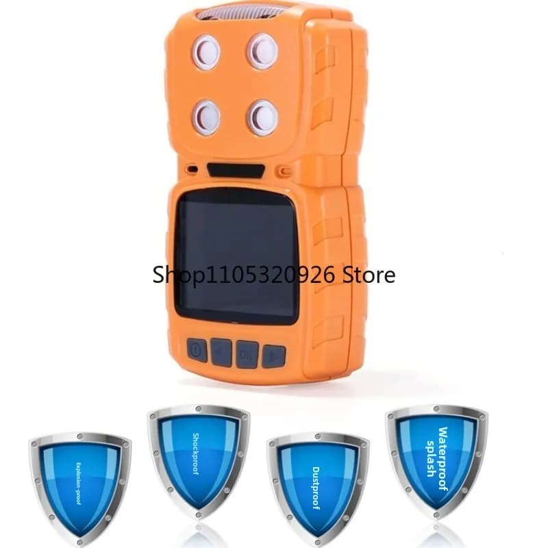 Diffusion type four-in-one gas detector carbon monoxide oxygen hydrogen sulfide methane gas detector