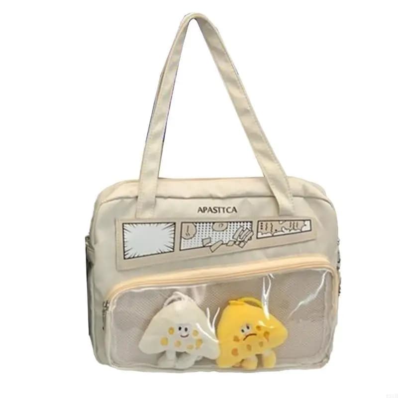 Borsa a tracolla per uniforme scolastica Borsa a tracolla trasparente in nylon Itabag anime giapponese